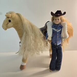Only Hearts Club‎ Karina Doll And Horse Original Pet Tan White w/ Accessories